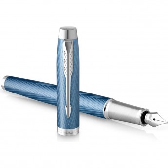 Ручка перьевая PARKER IM PREMIUM BLUE GREY CT F Ручка перьевая PARKER IM PREMIUM BLUE GREY CT F